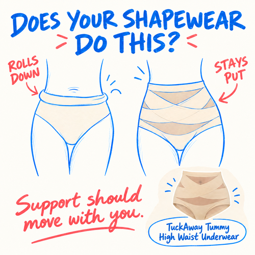Shapewear That Doesn't Roll Down: What to Look For in Waistbands, Boning, and Silicone